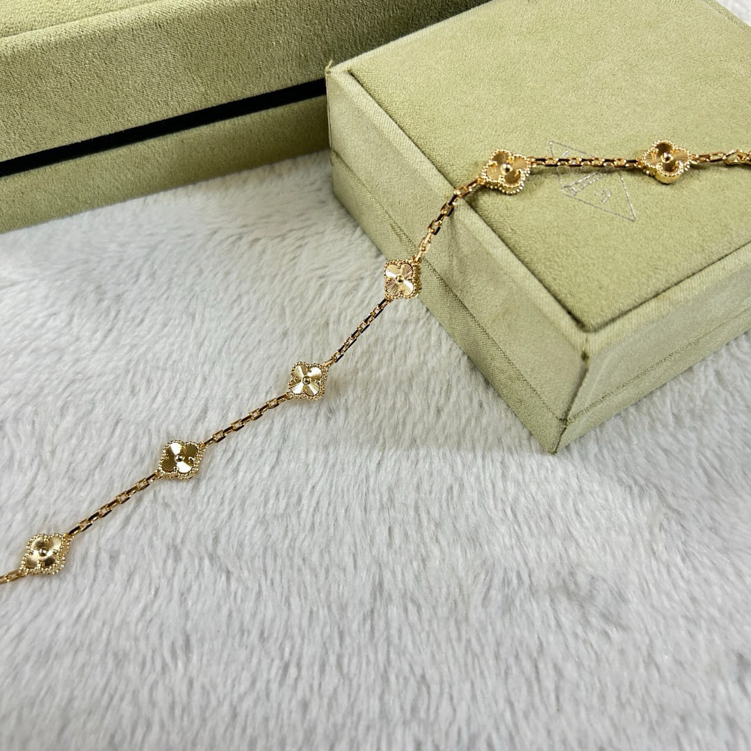 [⭐moonlume]CLOVER 6 MOTIF DIAMOND BRACELET