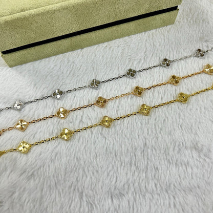 [⭐moonlume]CLOVER 6 MOTIF DIAMOND BRACELET
