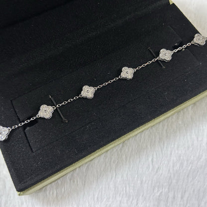 [⭐moonlume]CLOVER 6 MOTIF DIAMOND BRACELET