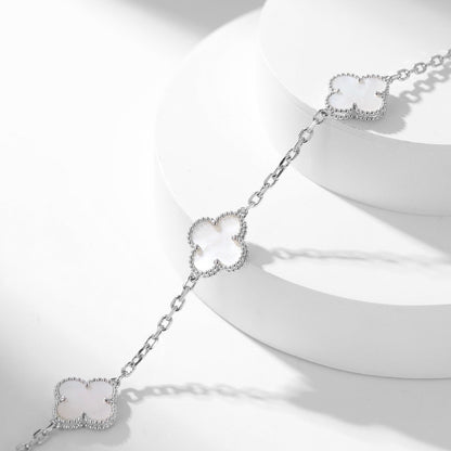 [⭐moonlume]CLOVER 10 MOTIFS WHITE MOTHER OF PEARL NECKLACE