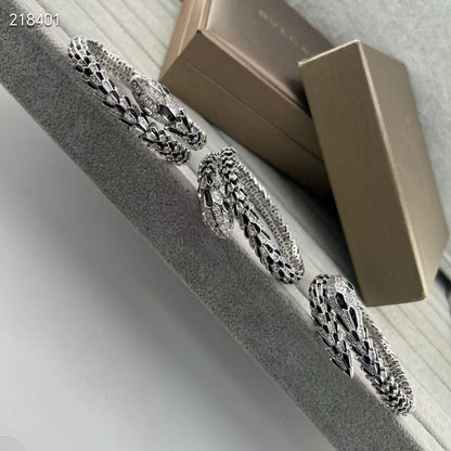 [⭐moonlume]NEW OBSIDIAN & DIAMOND SERPENT BRACELET