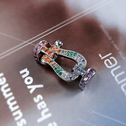[⭐moonlume]FORCE LARGE HORSESHOE CLASP  METAL BRACELET