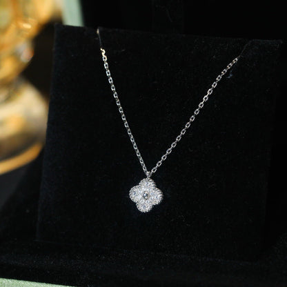 [⭐moonlume]CLOVER MINI 9.5MM PENDANT DIAMOND NECKLACE