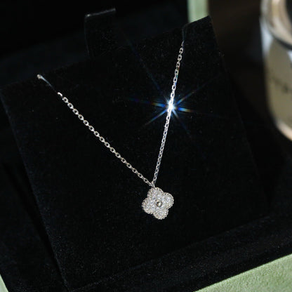 [⭐moonlume]CLOVER MINI 9.5MM PENDANT DIAMOND NECKLACE