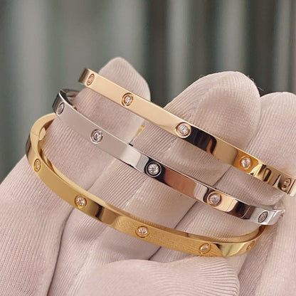 [⭐moonlume]LOVE BRACELET 3.65MM 10 DIAMONDS