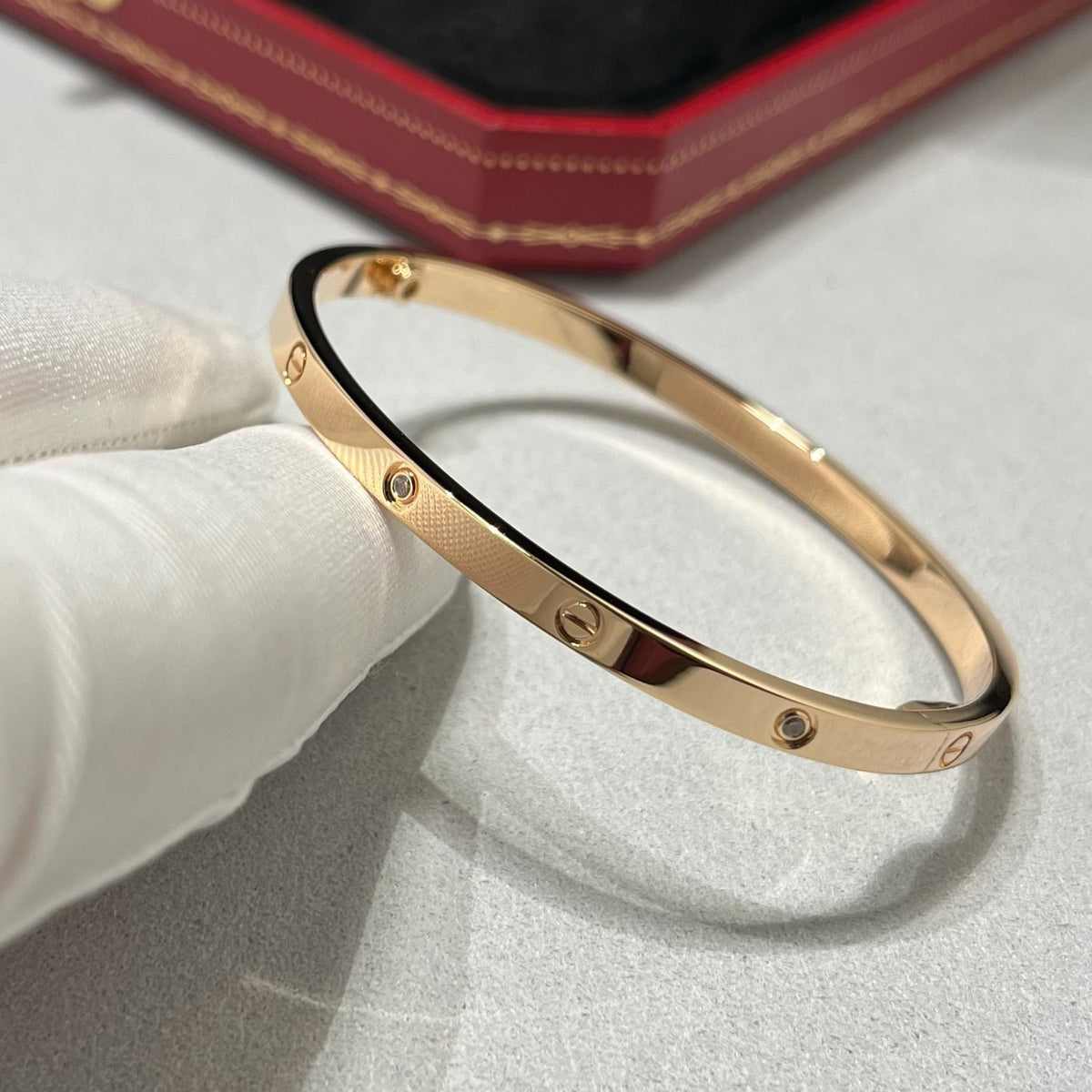 [⭐moonlume]LOVE BRACELET 3.65MM 6 DIAMONDS