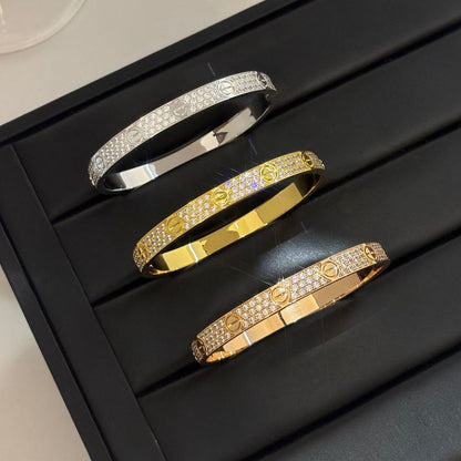 [⭐moonlume]LOVE BRACELET 6.1MM DIAMOND-PAVED
