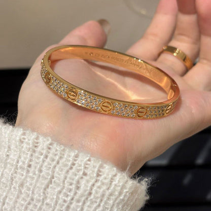 [⭐moonlume]LOVE BRACELET 6.1MM DIAMOND-PAVED