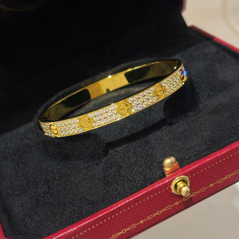 [⭐moonlume]LOVE BRACELET 6.1MM DIAMOND-PAVED