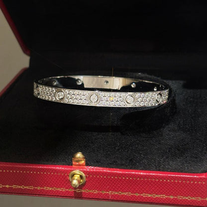 [⭐moonlume]LOVE BRACELET 6.1MM DIAMOND-PAVED 10 BIG DIAMONDS