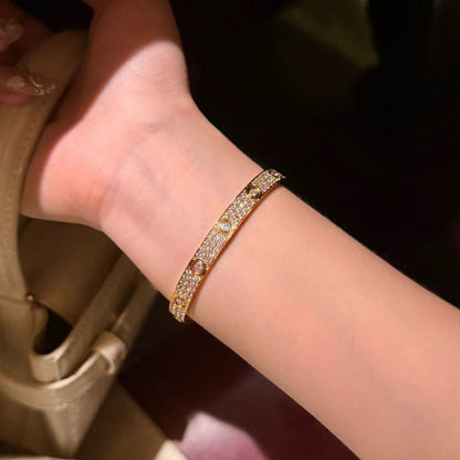 [⭐moonlume]LOVE BRACELET 6.1MM DIAMOND-PAVED 10 BIG DIAMONDS
