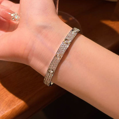 [⭐moonlume]LOVE BRACELET 6.1MM DIAMOND-PAVED 10 BIG DIAMONDS