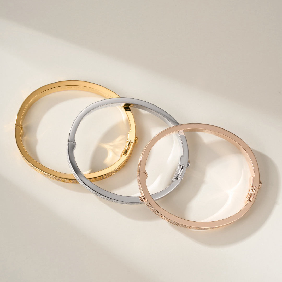 [⭐moonlume]LOVE BRACELET 6.1MM DIAMOND-PAVED