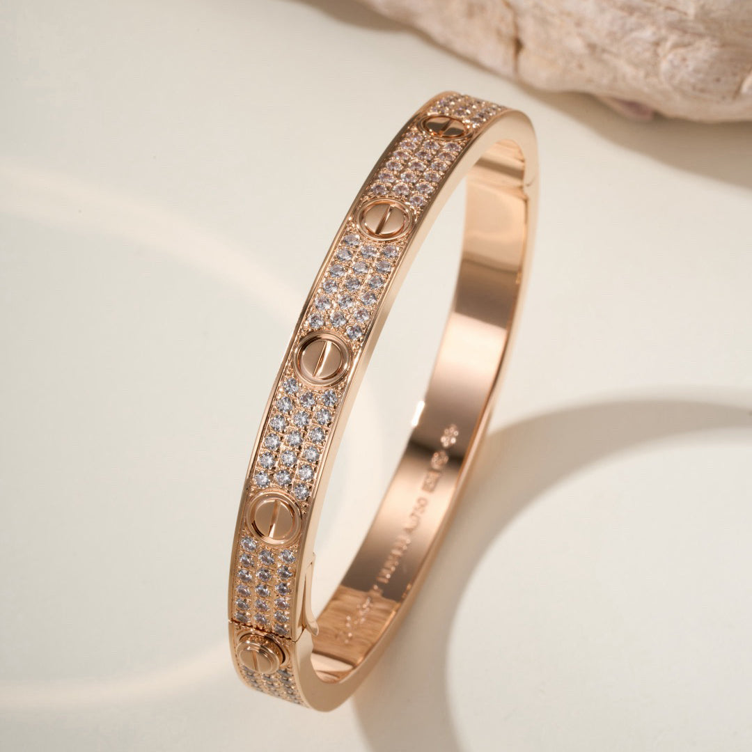 [⭐moonlume]LOVE BRACELET 6.1MM DIAMOND-PAVED