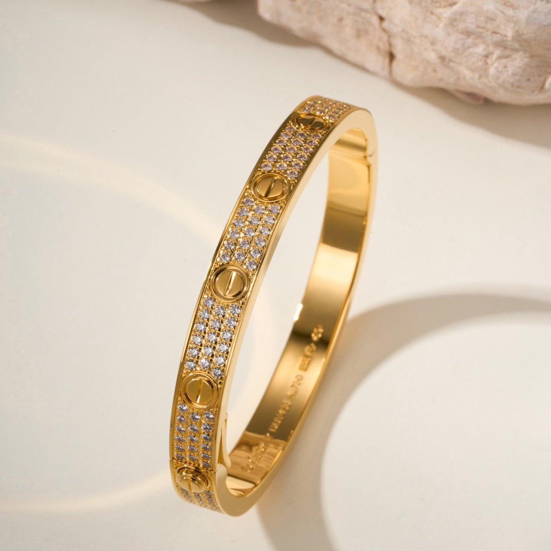 [⭐moonlume]LOVE BRACELET 6.1MM DIAMOND-PAVED