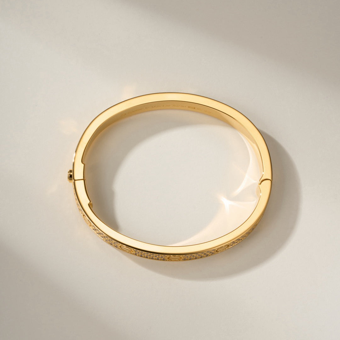 [⭐moonlume]LOVE BRACELET 6.1MM DIAMOND-PAVED