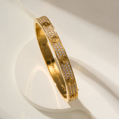[⭐moonlume]LOVE BRACELET 6.1MM DIAMOND-PAVED