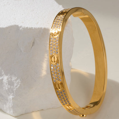 [⭐moonlume]LOVE BRACELET 6.1MM DIAMOND-PAVED