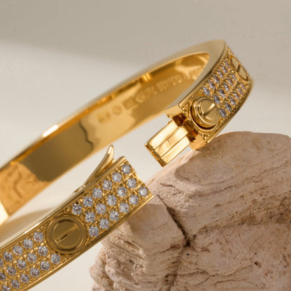 [⭐moonlume]LOVE BRACELET 6.1MM DIAMOND-PAVED
