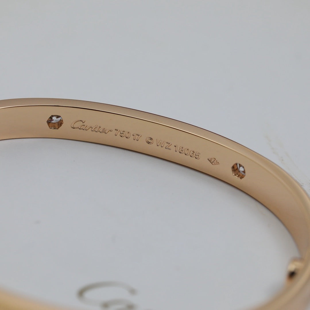 [⭐moonlume]LOVE BRACELET 6.1MM 4 DIAMONDS