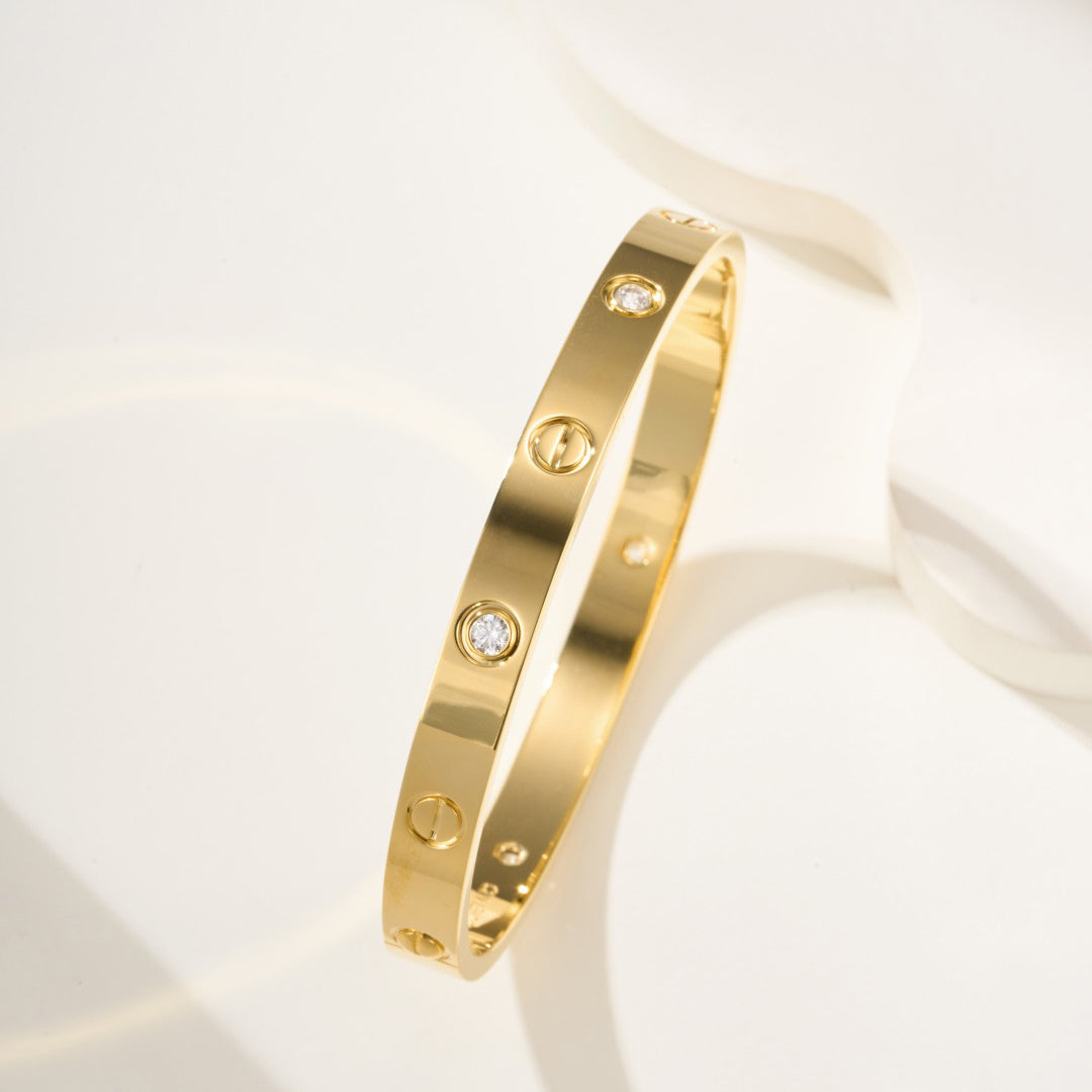 [⭐moonlume]LOVE BRACELET 6.1MM 4 DIAMONDS