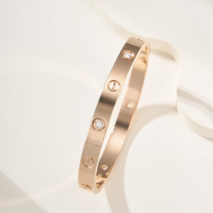 [⭐moonlume]LOVE BRACELET 6.1MM 4 DIAMONDS