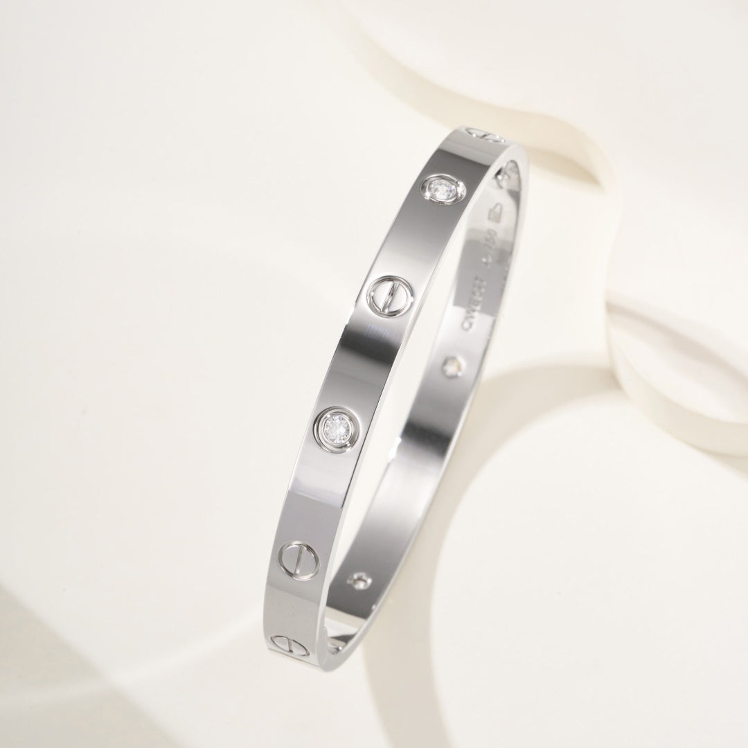 [⭐moonlume]LOVE BRACELET 6.1MM 4 DIAMONDS