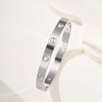 [⭐moonlume]LOVE BRACELET 6.1MM 4 DIAMONDS