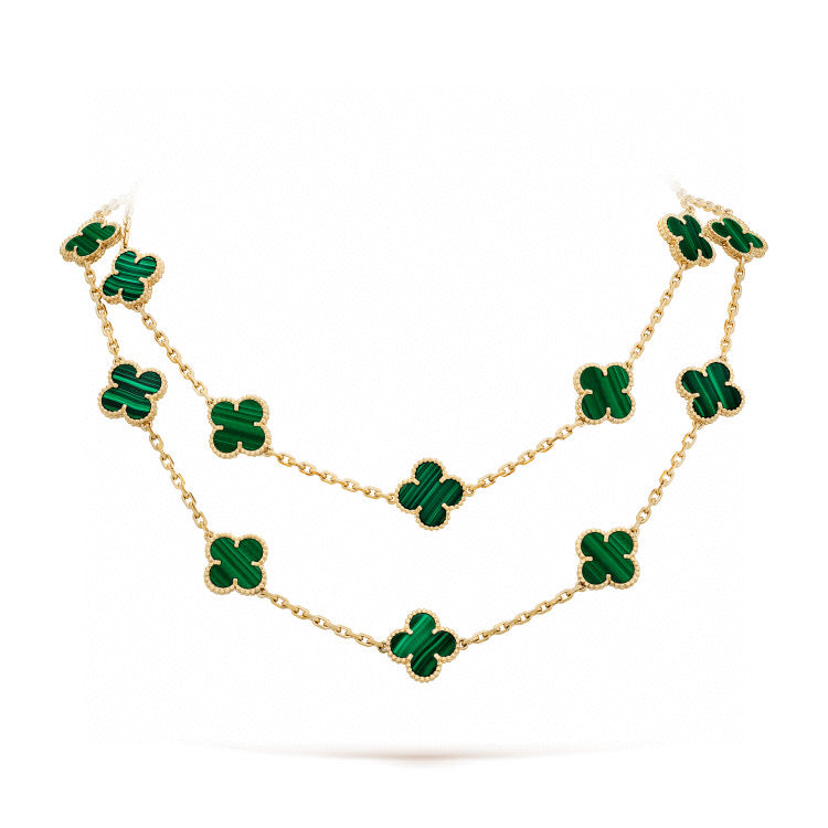 [⭐moonlume]CLOVER 20 MOTIFS MALACHITE GOLD