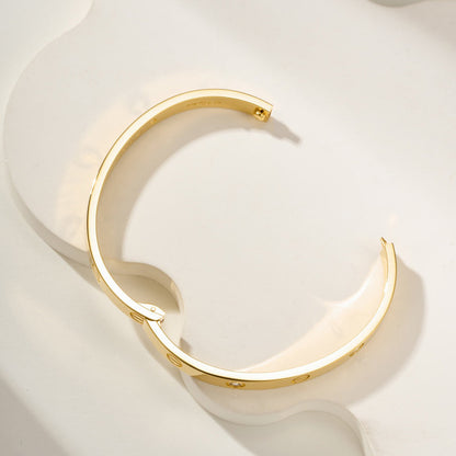 [⭐moonlume]LOVE BRACELET 6.1MM 4 DIAMONDS