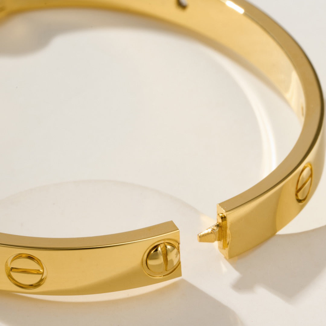[⭐moonlume]LOVE BRACELET 6.1MM 4 DIAMONDS