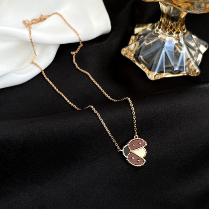 [⭐moonlume]LUCKY  CARNELIANS LADYBUG NECKLACE