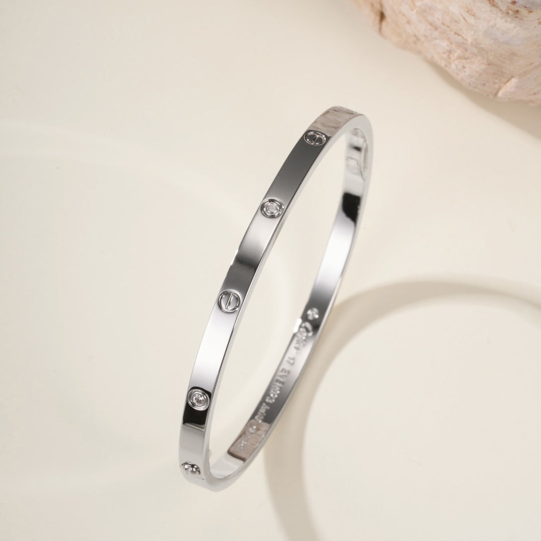 [⭐moonlume]LOVE BRACELET 3.65MM 6 DIAMONDS