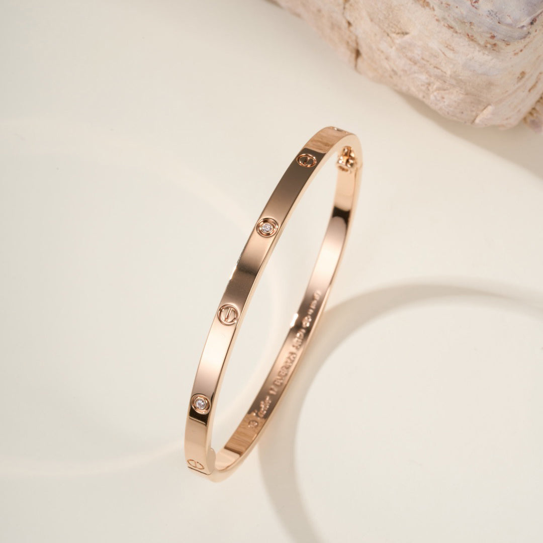 [⭐moonlume]LOVE BRACELET 3.65MM 6 DIAMONDS