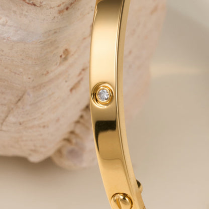 [⭐moonlume]LOVE BRACELET 3.65MM 6 DIAMONDS