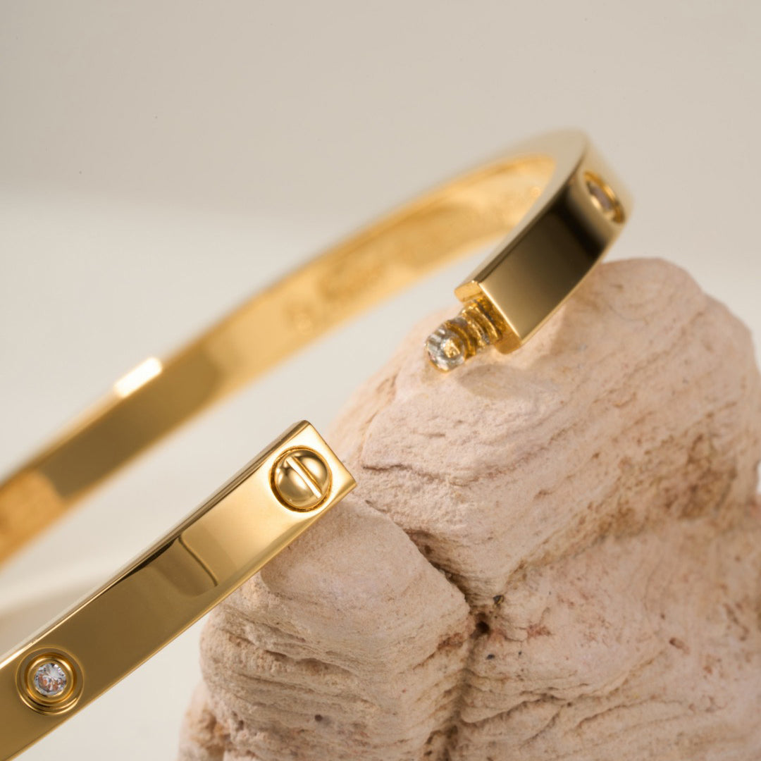 [⭐moonlume]LOVE BRACELET 3.65MM 6 DIAMONDS