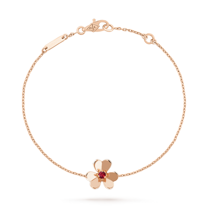 [⭐moonlume]FRIVOLE GOLD FLOWER PINK MALACHITE BRACELET
