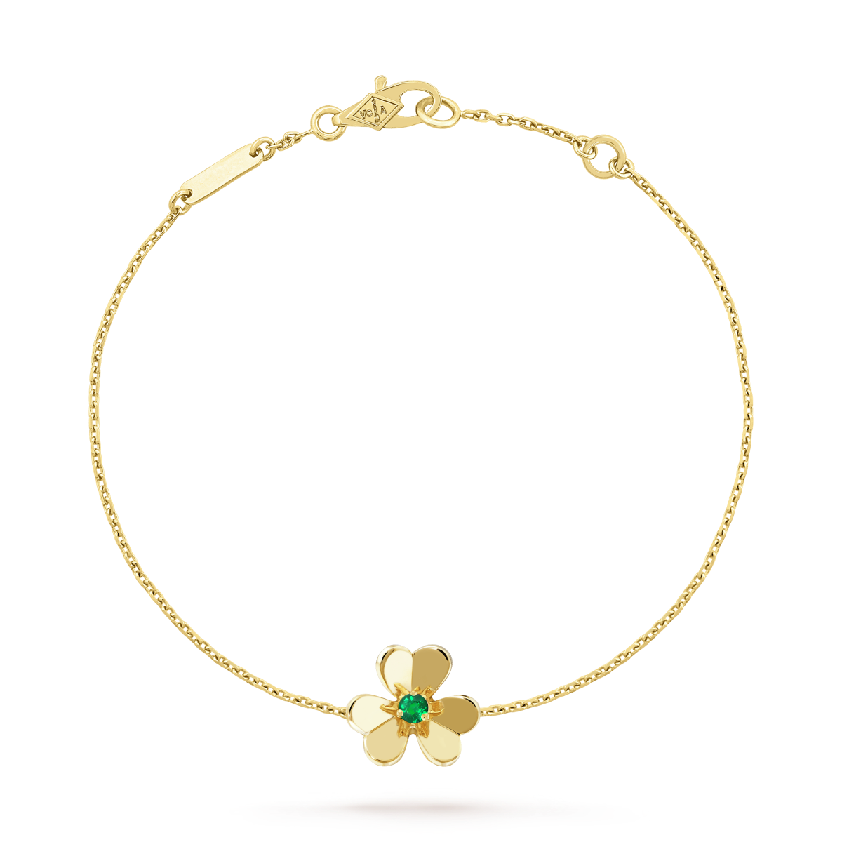 [⭐moonlume]FRIVOLE GOLD FLOWER PINK MALACHITE BRACELET