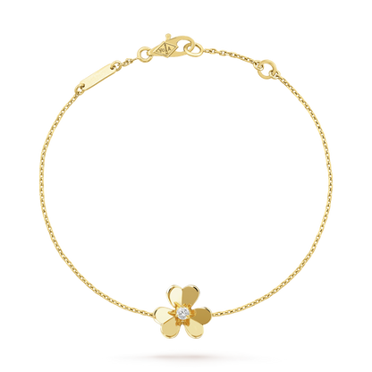 [⭐moonlume]FRIVOLE GOLD FLOWER PINK MALACHITE BRACELET