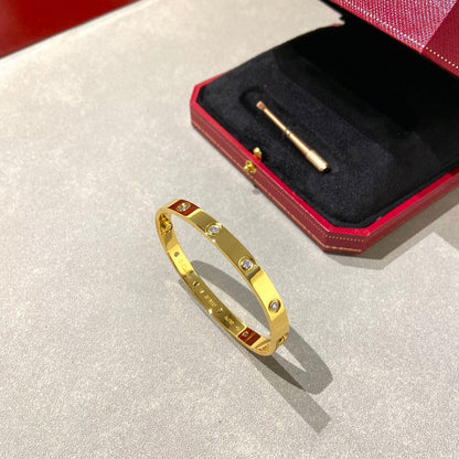[⭐moonlume]LOVE BRACELET 6.1MM 10 DIAMONDS
