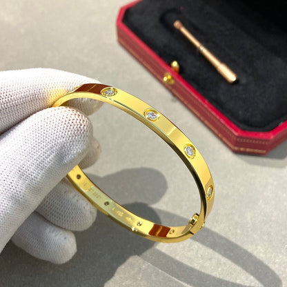 [⭐moonlume]LOVE BRACELET 6.1MM 10 DIAMONDS