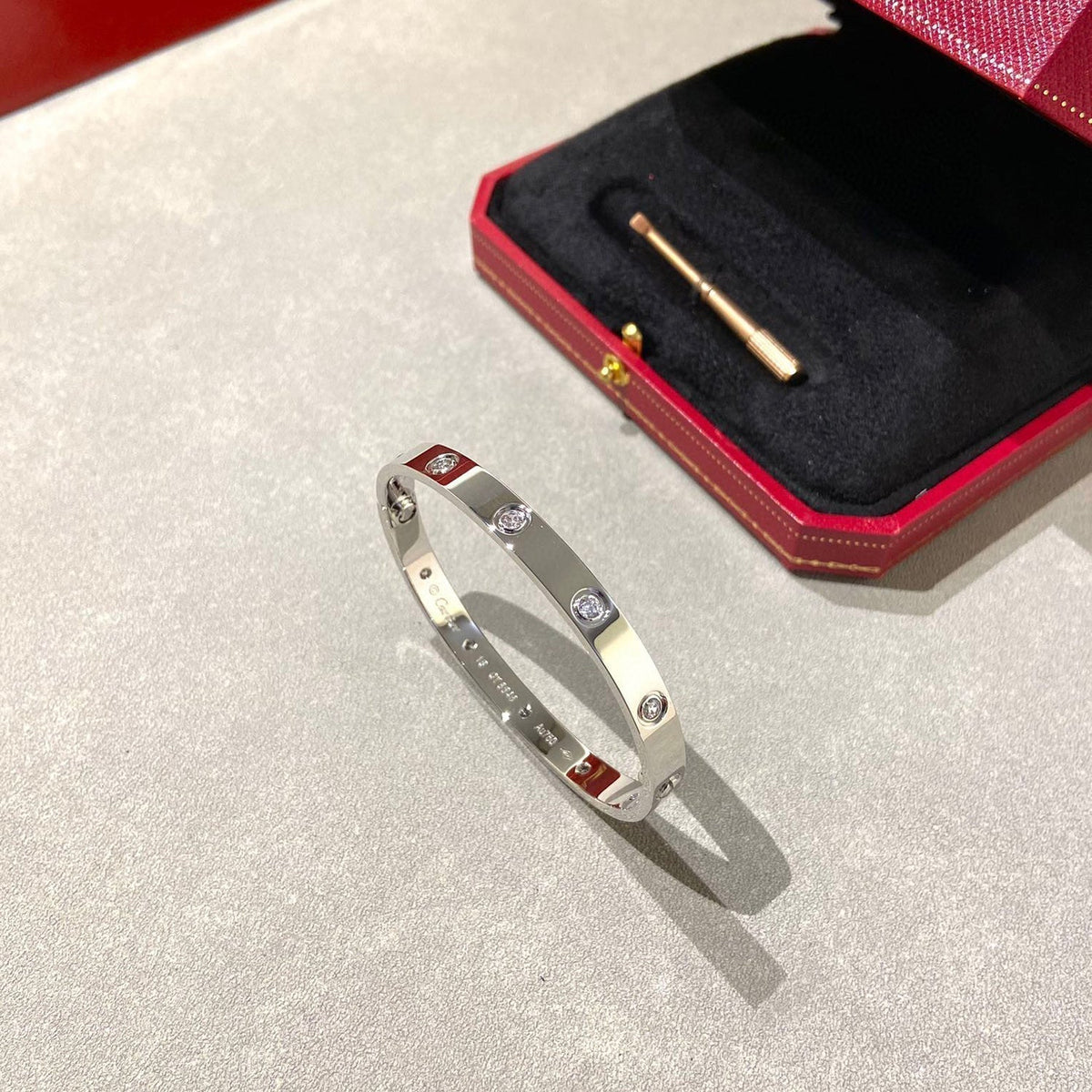 [⭐moonlume]LOVE BRACELET 6.1MM 10 DIAMONDS