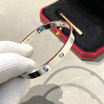 [⭐moonlume]LOVE BRACELET 6.1MM 10 DIAMONDS