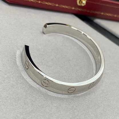 [⭐moonlume]LOVE BRACELET 6.1MM 1 DIAMOND OPEN CUFF