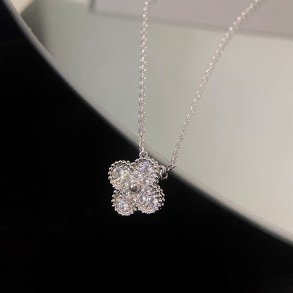 [⭐moonlume]CLOVER 15MM DIAMOND SINGLE FLOWER NECKLACE