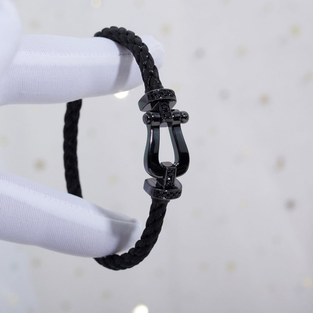 [⭐moonlume]FORCE LARGE SERIES HORSESHOE BLACK SAMURAI BRACELET
