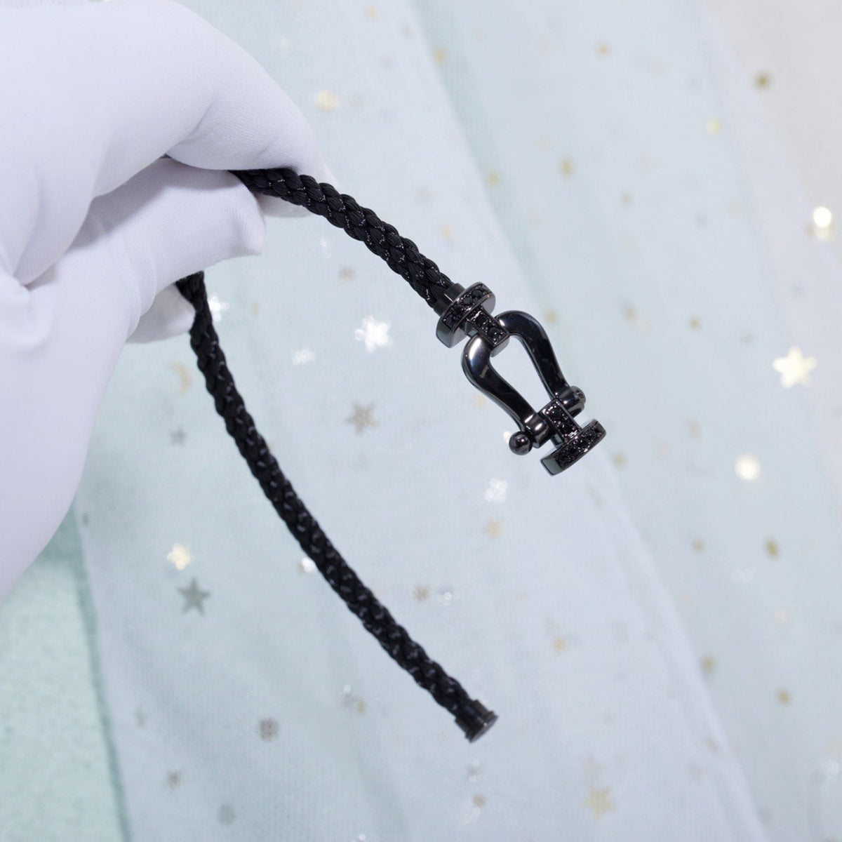 [⭐moonlume]FORCE LARGE SERIES HORSESHOE BLACK SAMURAI BRACELET