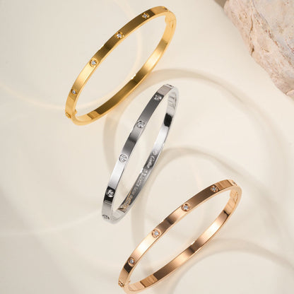 [⭐moonlume]LOVE BRACELET 3.65MM 10 DIAMONDS