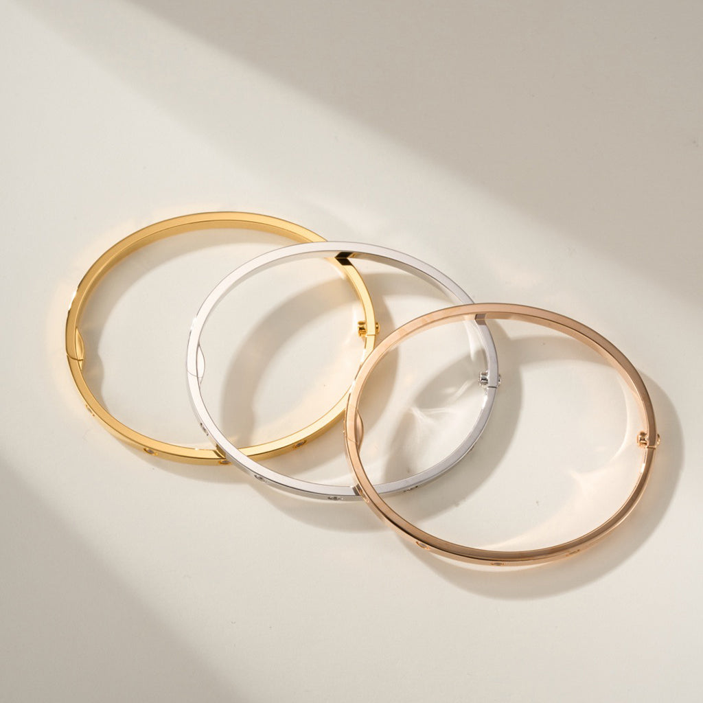[⭐moonlume]LOVE BRACELET 3.65MM 10 DIAMONDS