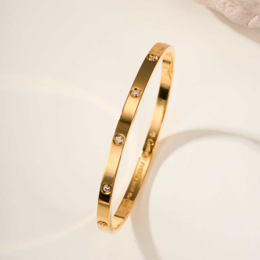 [⭐moonlume]LOVE BRACELET 3.65MM 10 DIAMONDS